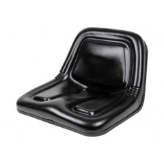 Deluxe High-Back Steel Pan Seat – Black