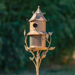 Birdhouse Feeder Garden Stakes