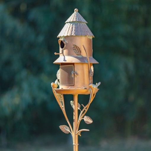 Birdhouse Feeder Garden Stakes