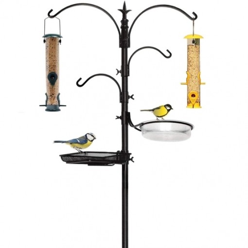 Premium Bird Feeding Station with 2 Bird Feeders