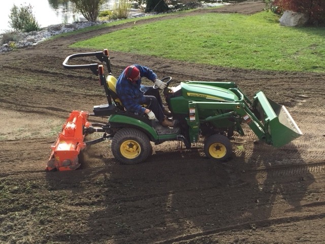 Garden tractor tiller cheap
