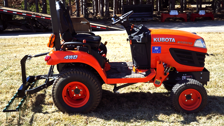 Garden tractor dethatcher shop