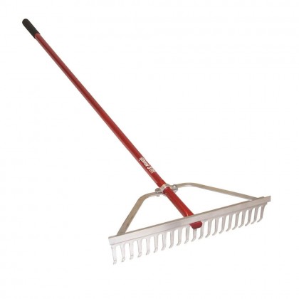 Classic 24" Great Rake II, 66" Red Aluminum Handle