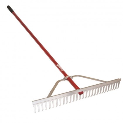 Classic 30" Great Rake II, 66" Red Aluminum Handle