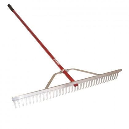 Classic 42" Great Rake II, 66" Red Aluminum Handle