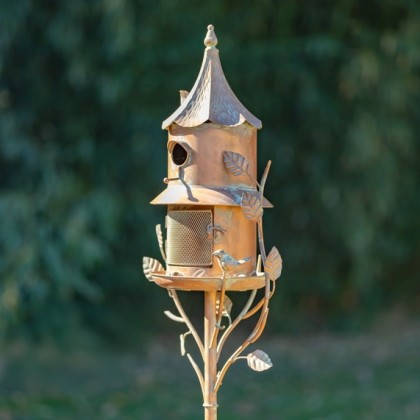 Birdhouse Feeder Garden Stakes
