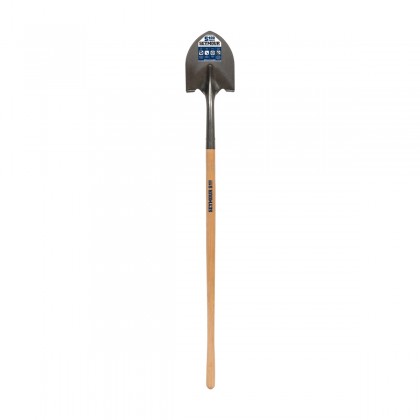 Transplant Shovel, 16 Gauge #0 / Forward Turned Step, 44" Precision Lathe Turned Hardwood Handle