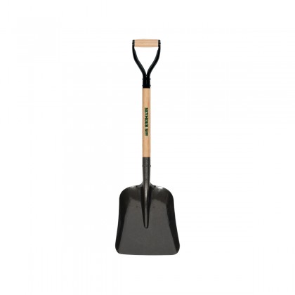 #2 Steel General Purpose Scoop, 26" Hardwood Handle, Steel D-Grip