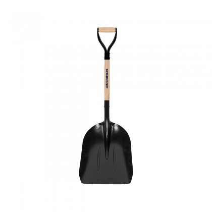 #12 Steel Grain Scoop, 15" x 19" Head, 29" Hardwood Handle, Steel D-Grip