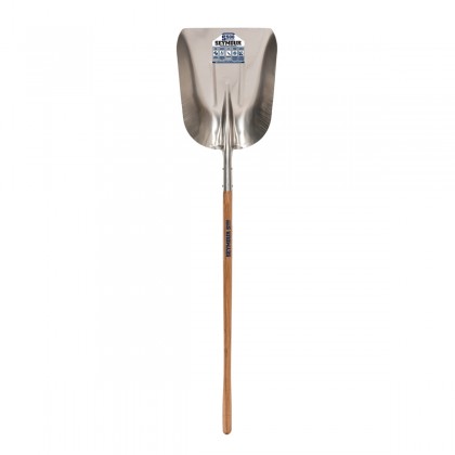 #14 Western Pattern Aluminum Scoop, 15" W x 19-1/2" L, 48" Wood Handle
