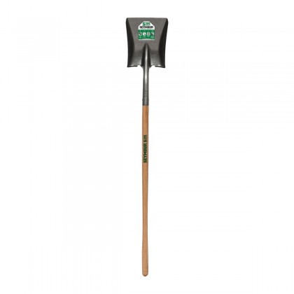 16 Ga. Square Point Shovel, 44" Hardwood Handle