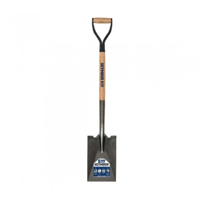 Garden Spade, 30" Hardwood Handle, Steel D-Grip