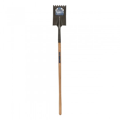 Notched Roofing Spade, Fulcrum Head, 48" Hardwood Handle
