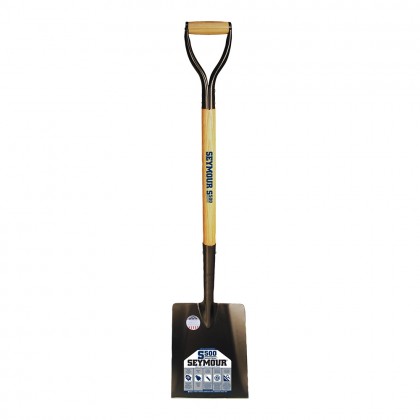 12 Gauge Square Point Asphalt Shovel with 32" Premium Hardwood Handle