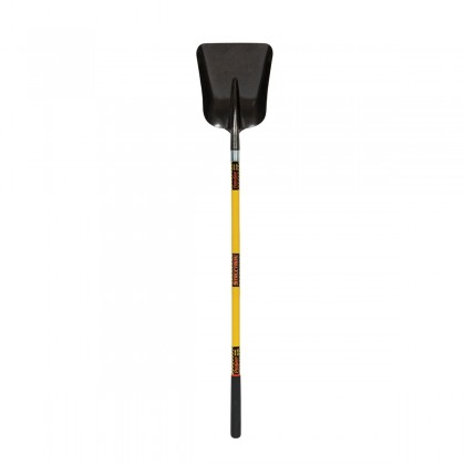 #2 Steel General Purpose Scoop, 48" Yellow Fiberglass Handle