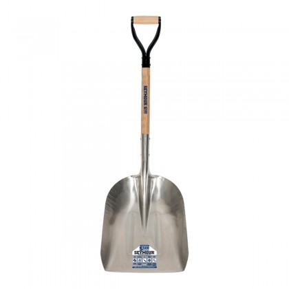 #10 Heavy Aluminum Scoop, 29" Hardwood Handle, Steel D-Grip