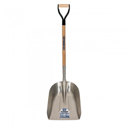 #10 Heavy Aluminum Scoop, 36" Hardwood Handle, Steel D-Grip