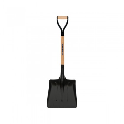 Coal Scoop, #2 Steel 13.5" x 14.5" Head, 29" Hardwood Handle, Steel D-Grip