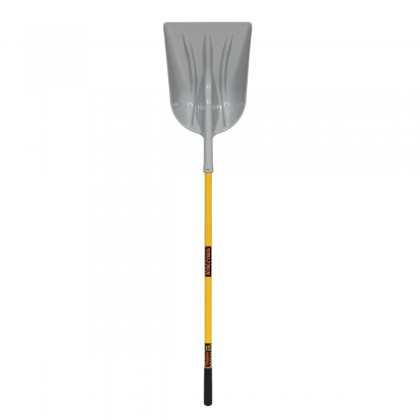 #12 Poly Grain Scoop, 51" Yellow Fiberglass Handle