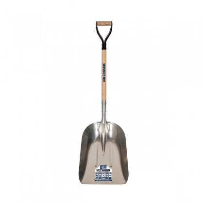 #14 Heavy Aluminum Scoop, 29" Hardwood Handle, Steel D-Grip
