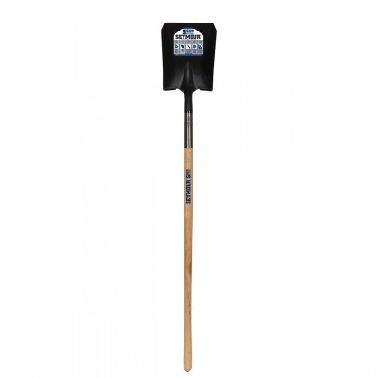 14 Ga. #2 Square Point, Front Turn Step Shovel, 48" Hardwood Handle