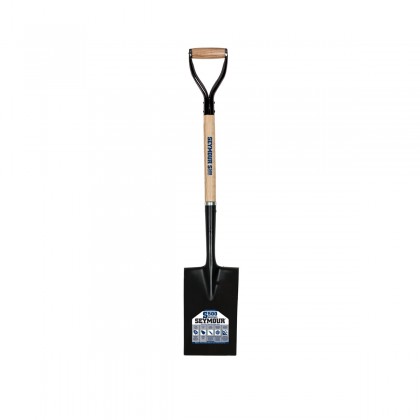 16 Ga. Head w/Rear Turn Step, 30" Hardwood Handle, Steel D-Grip
