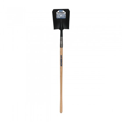 14 Ga. #2 Square Point, Rear Rolled Step Shovel, 48" Hardwood Handle