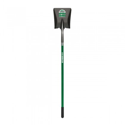 #2 Square Point Shovel, 43" Green Fiberglass Handle