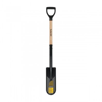 Toolite 14" Drain Spade, 29" Wood D-Grip Handle