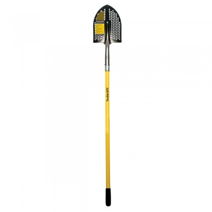 Toolite #2 Round Point Shovel, 48" Yellow Fiberglass Handle