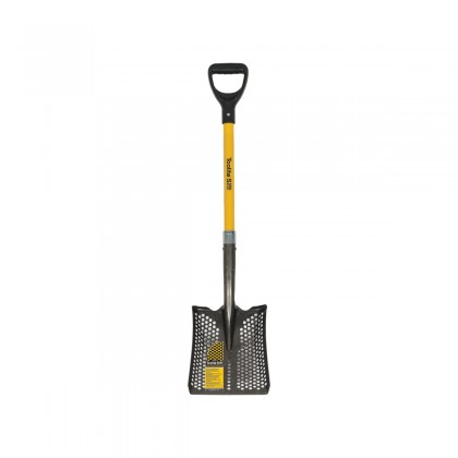 Toolite #2 Square Point Shovel, 29" Yellow Fiberglass D-Grip Handle