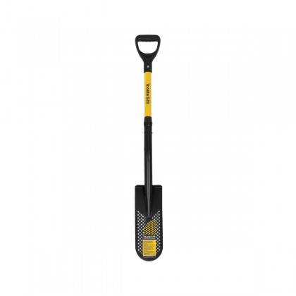 Toolite 14" Drain Spade, 29" Yellow Fiberglass D-Grip Handle