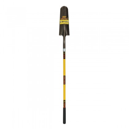 16" Front Turn Step Drain Spade, 48" Yellow Fiberglass Handle