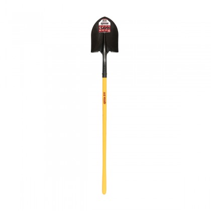 16 Ga.#2 Round Point Shovel, 48" Polymer Handle