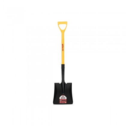 16 Ga. #2 Square Point Shovel, 28" Polymer D-Handle