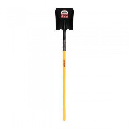 14 Ga. Double Rivet #2 Square Point Shovel, 48" Polymer Handle