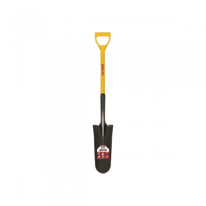 14" Open Back Drain Spade, 28" Polymer D-Grip Handle