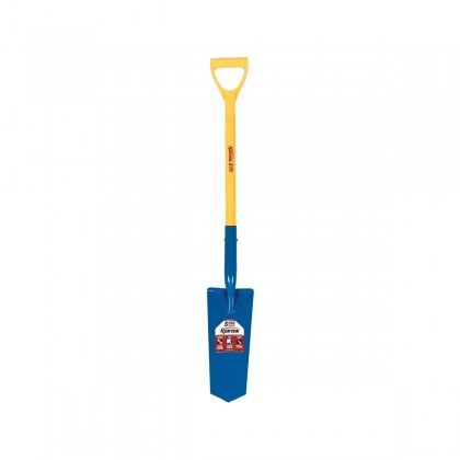 14" Closed Back Drain Spade, 28" Polymer D-Grip Handle