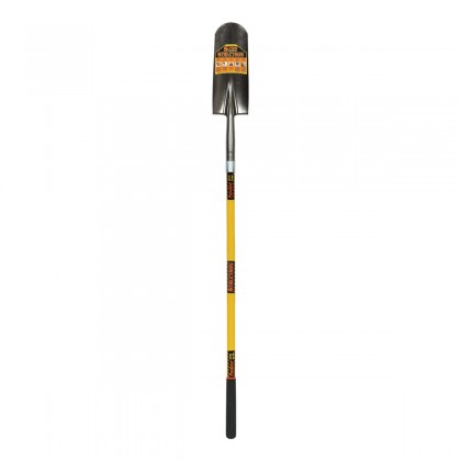 14" Rear Roll Step Drain Spade, 48" Yellow Fiberglass Handle
