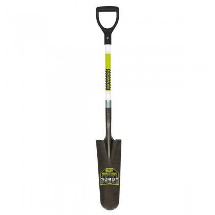 14 Gauge, 16" / Forward Turned Step, 29" Premium Fiberglass Handle, Poly D Grip