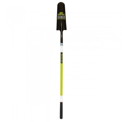 14 Ga. 16" Front Turn Step Drain Spade, 48" Yellow Fiberglass Handle