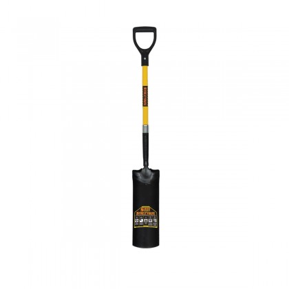 Forged Post Spade, 29" Yellow Fiberglass Handle, Poly D-Grip