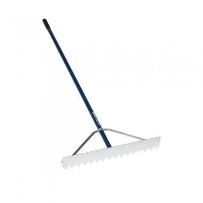 24" ProTurf Lute/Rake, 66" Blue Aluminum Handle