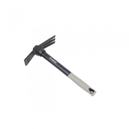 1.5 lb Tiller Mattock - Fiberglass with Cushion Grip & Overstrike Protection 16" Handle