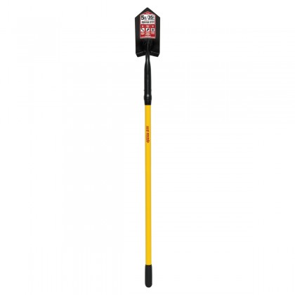 5" Trenching/Cleanout Shovel, 48" Yellow Fiberglass Handle, 11 gauge steel, 35° angle