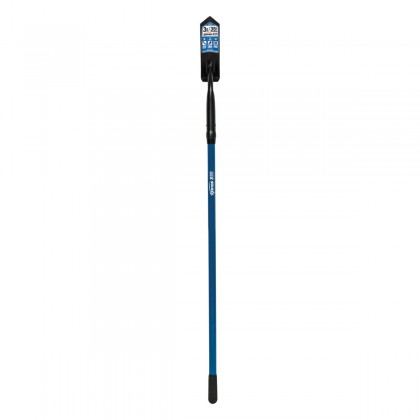 3" Trenching/Cleanout Shovel, 53" Extended Blue Fiberglass Handle, 11 gauge steel, 35° angle