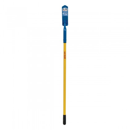 3" Trenching/Cleanout Shovel, 16 Gauge Tempered Steel "V" Blade, 48" Yellow Fiberglass Handle