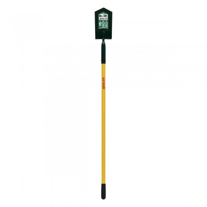 6" Trenching/Cleanout Shovel, 48" Yellow Fiberglass Handle, 14 Gauge Steel, 28° Angle