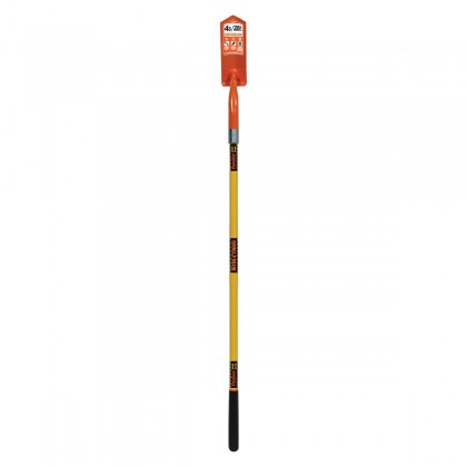 Trenching Shovel, 4" Blade, 54" Yellow Fiberglass Handle
