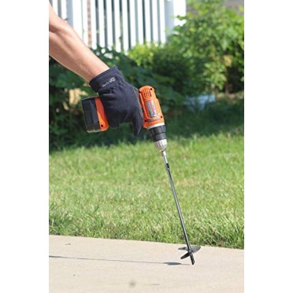 Ashman Black Steel Ground Anchor 18"